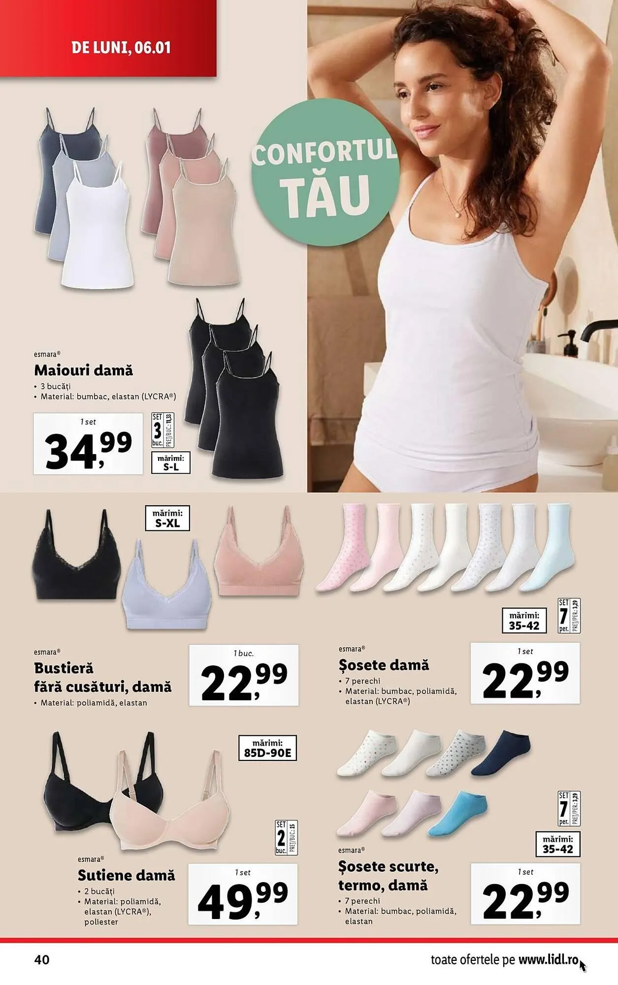 Catalog Catalog Lidl de la 6 ianuarie până la 12 ianuarie 2025 - Revista Pagina 40