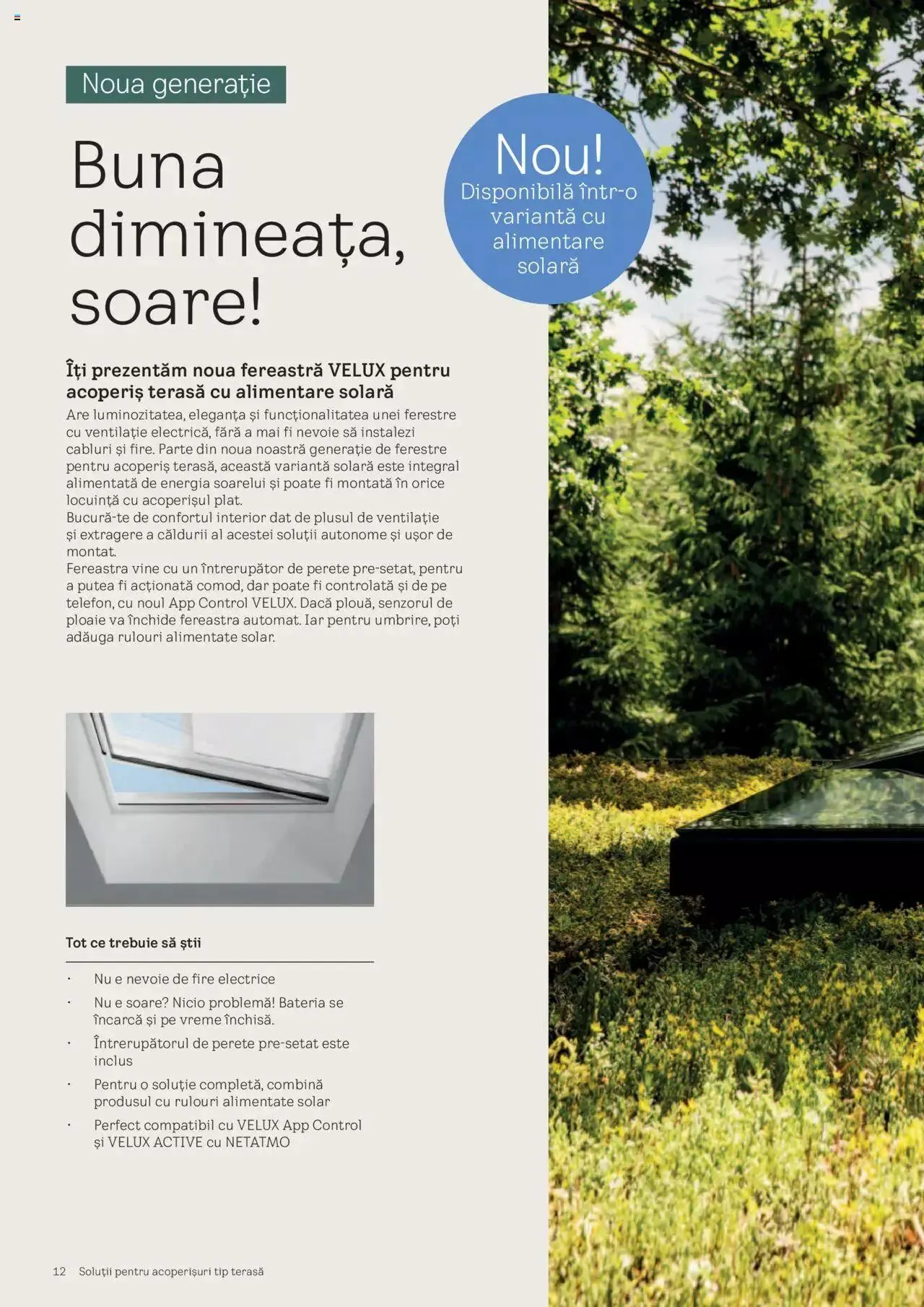 Catalog Velux catalog - Noua Generație De Ferestre Velux Pentru Acoperiș Terasă de la 1 septembrie până la 31 decembrie 2023 - Revista Pagina 12