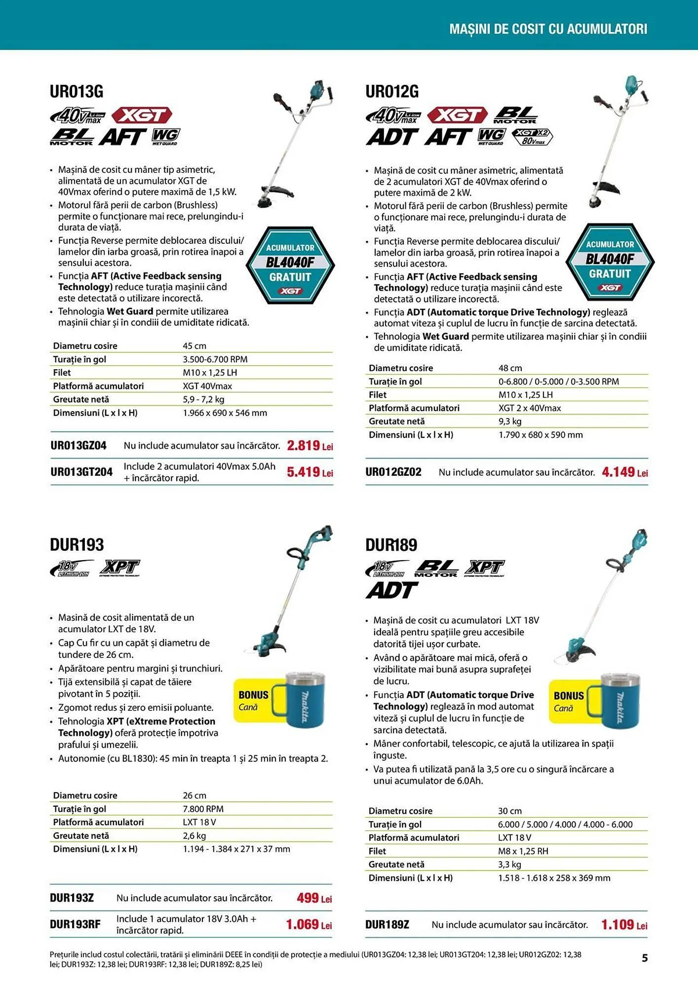 Catalog Catalog Makita de la 1 aprilie până la 31 august 2025 - Revista Pagina 5