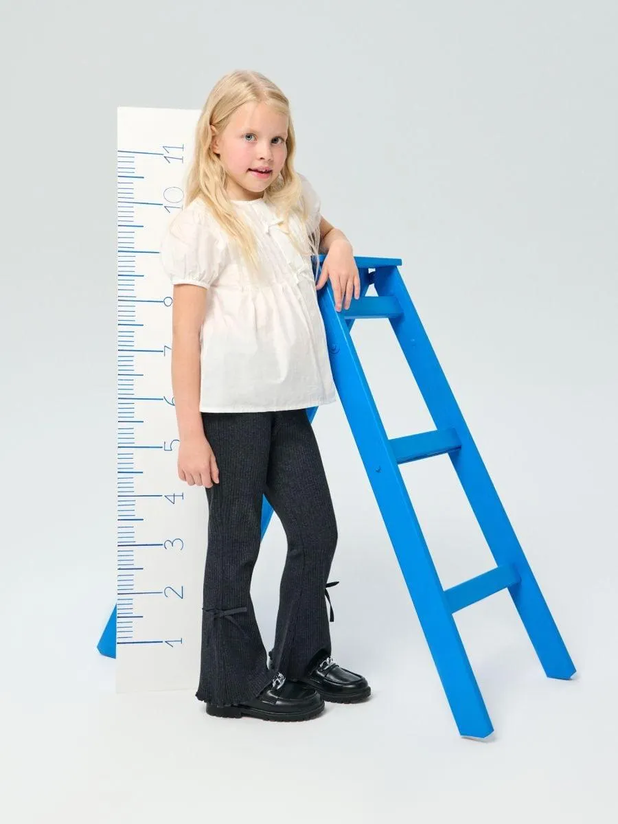 Pantaloni din tricot melanj