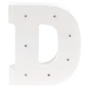 LITERA "D" Decor luminos din lemn pentru copii