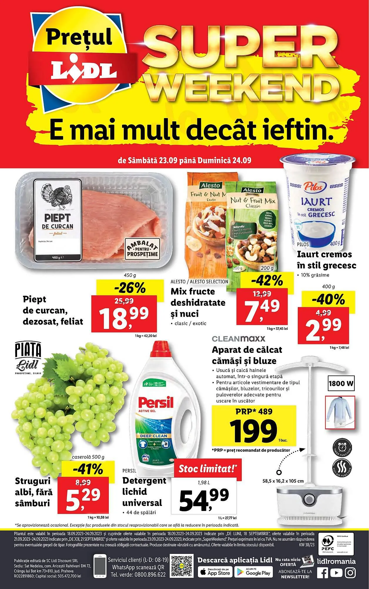 Catalog Lidl catalog de la 18 septembrie până la 24 septembrie 2023 - Revista Pagina 54