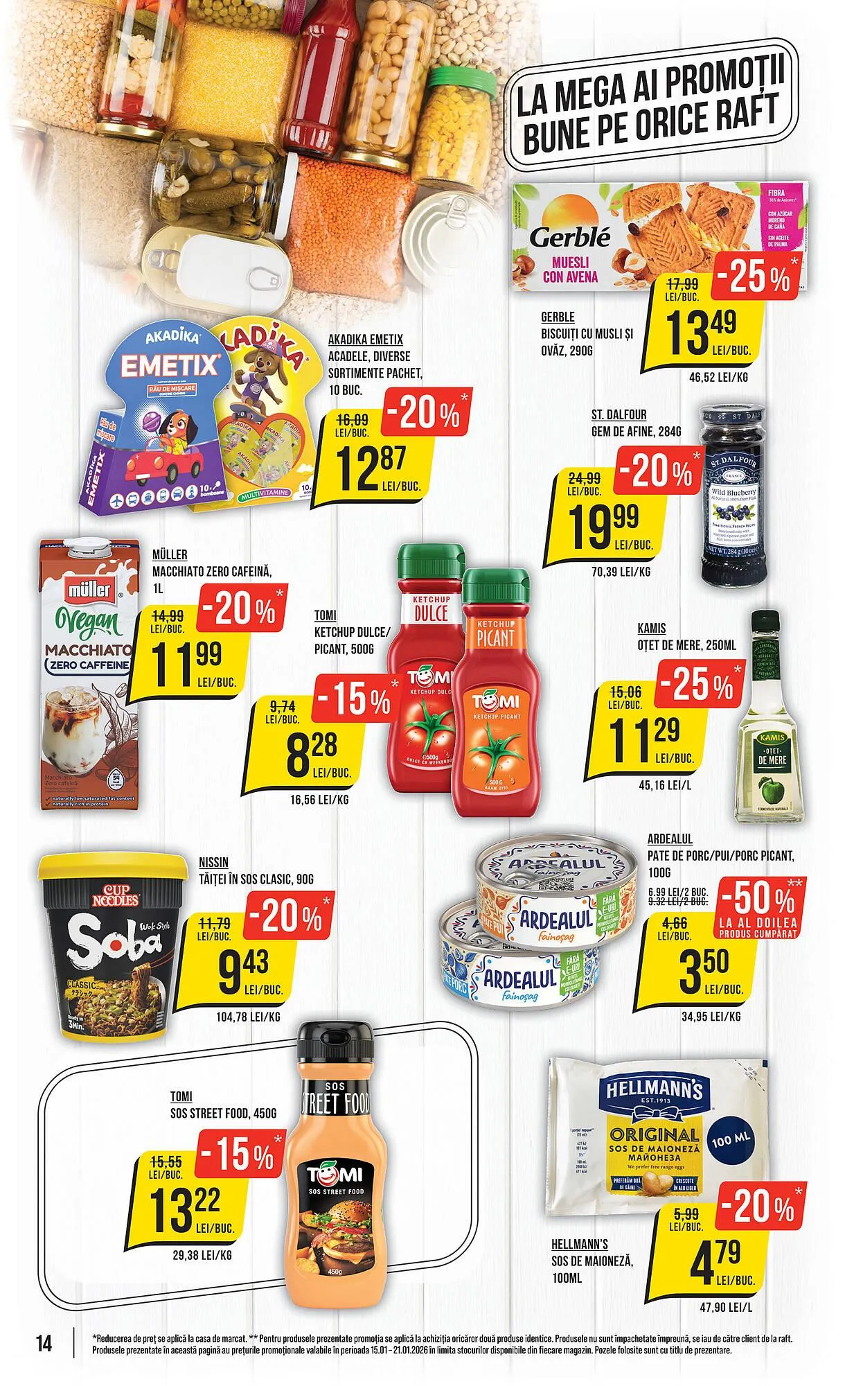 Catalog Catalog Mega Image de la 15 ianuarie până la 21 ianuarie 2026 - Revista Pagina 14
