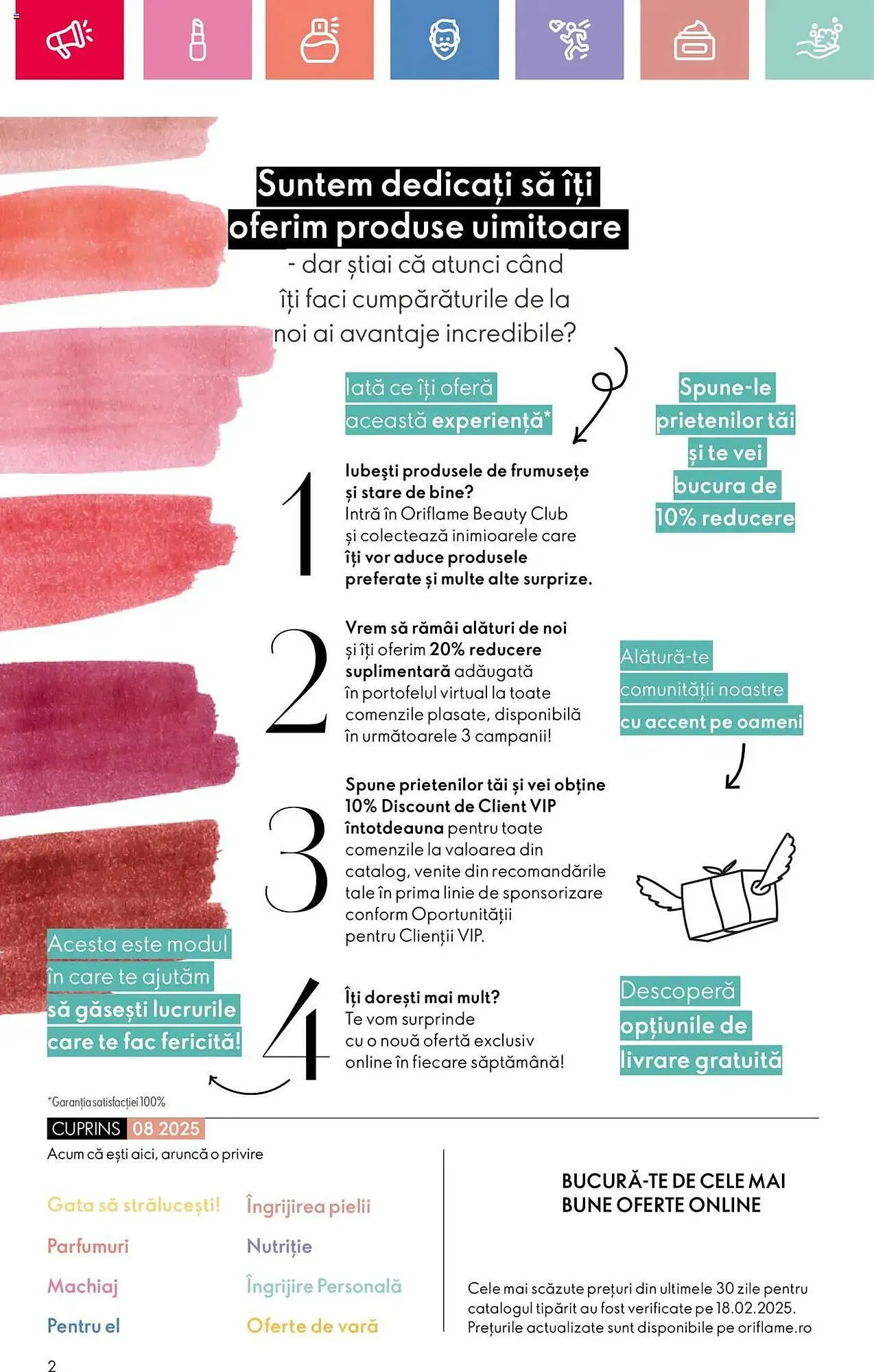 Catalog Catalog Oriflame de la 25 mai până la 14 iunie 2025 - Revista Pagina 2