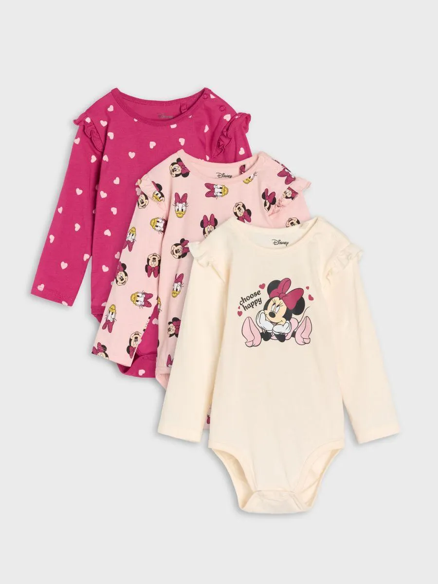 Set de 3 body-uri Minnie Mouse