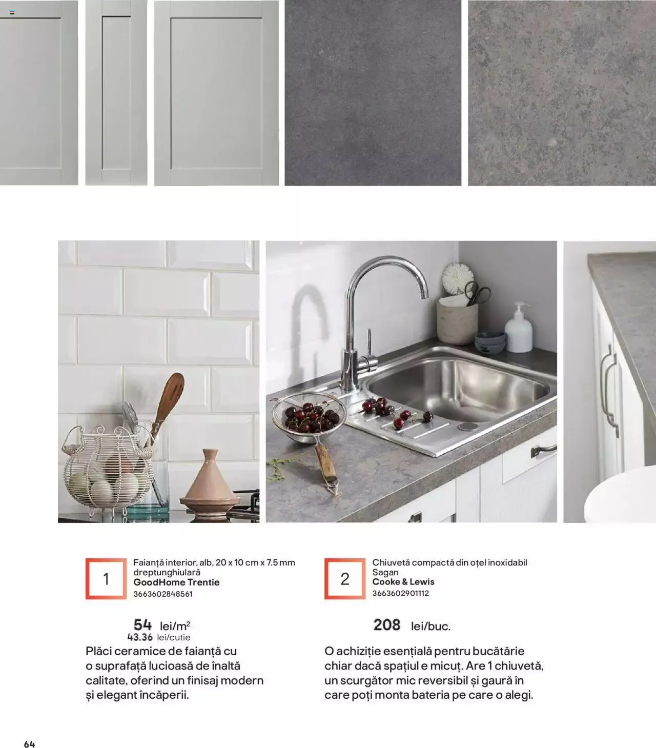 Catalog Brico Depot catalog - Bucătării modulare de la 1 ianuarie până la 31 decembrie 2023 - Revista Pagina 64