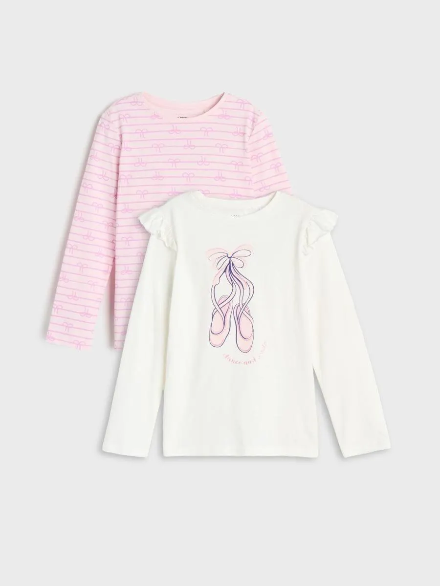 Set de 2 tricouri cu mânecă lungă