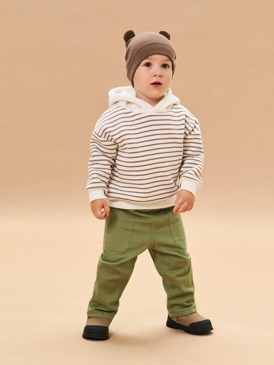 Pantaloni din bumbac cu căptușeală călduroasă