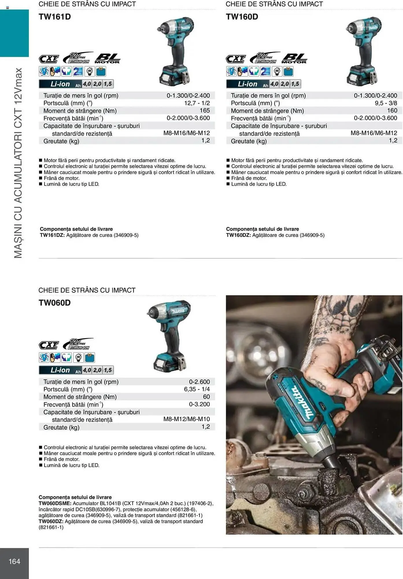 Catalog Catalog Makita de la 8 ianuarie până la 31 decembrie 2025 - Revista Pagina 164