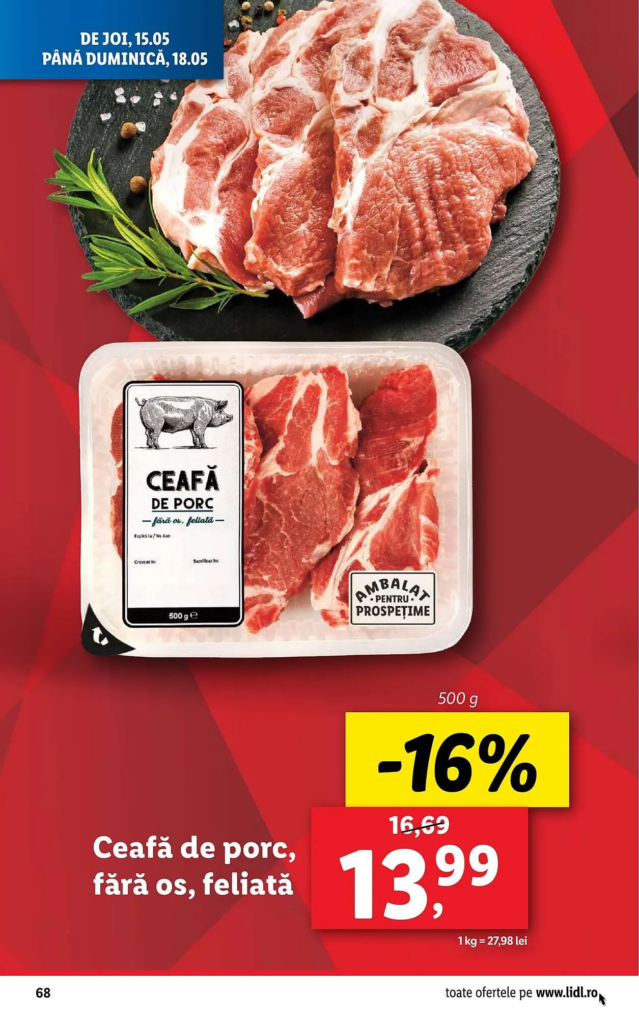 Catalog Catalog Lidl de la 12 mai până la 18 mai 2025 - Revista Pagina 68