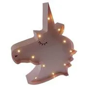 HEAD UNICORN Decor luminos din metal pentru copii