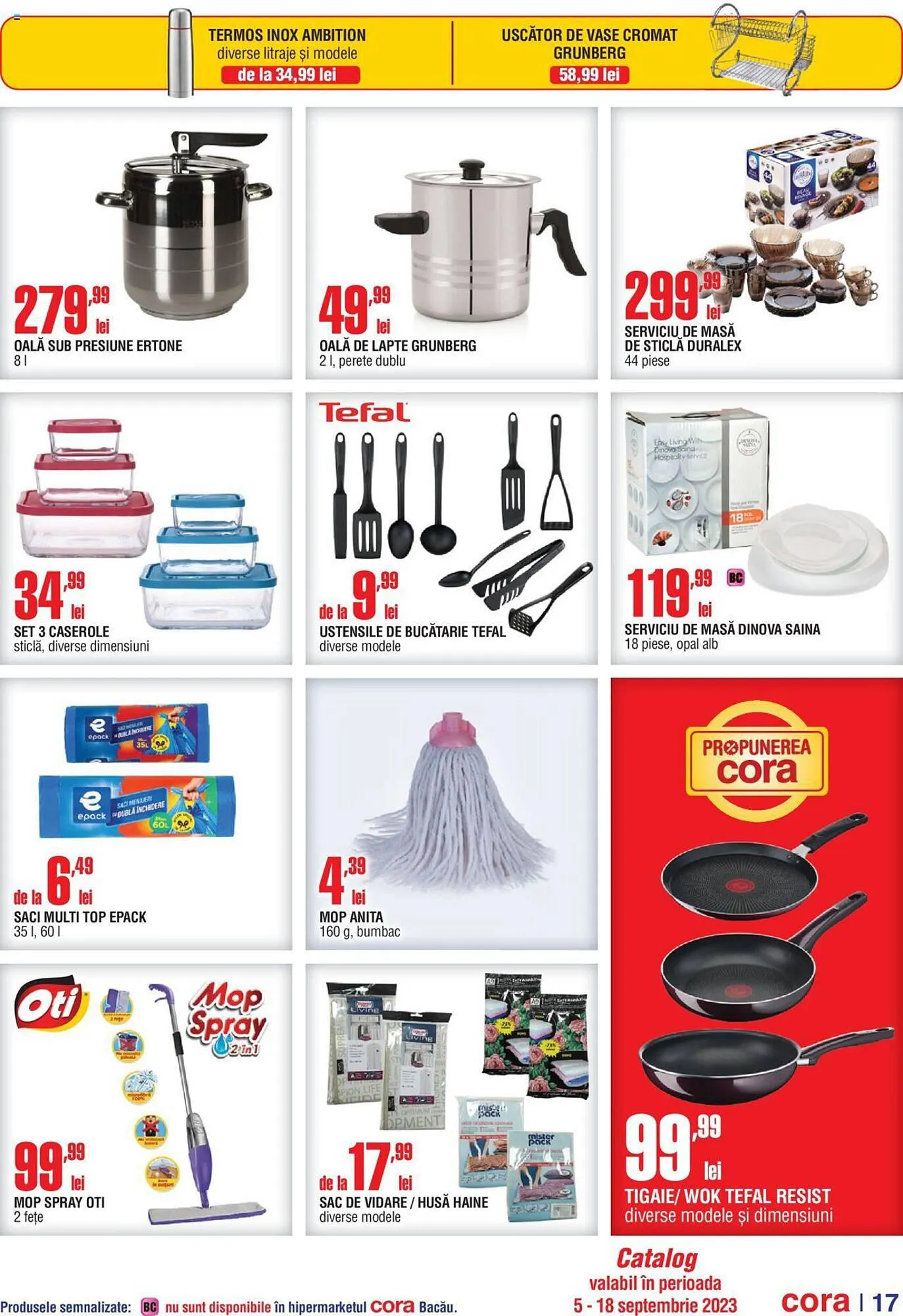 Catalog Cora catalog de la 5 septembrie până la 18 septembrie 2023 - Revista Pagina 17