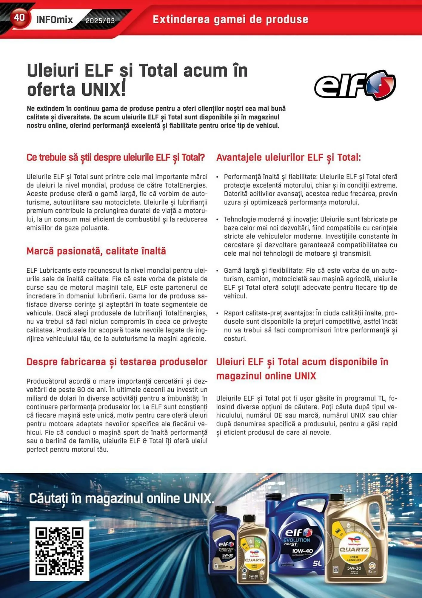 Catalog Catalog UNIX Auto de la 4 martie până la 31 martie 2025 - Revista Pagina 40