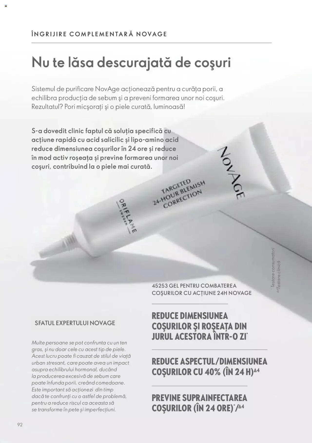 Catalog Oriflame catalog - Ghidul NOVAGE+ de la 1 martie până la 31 decembrie 2023 - Revista Pagina 92