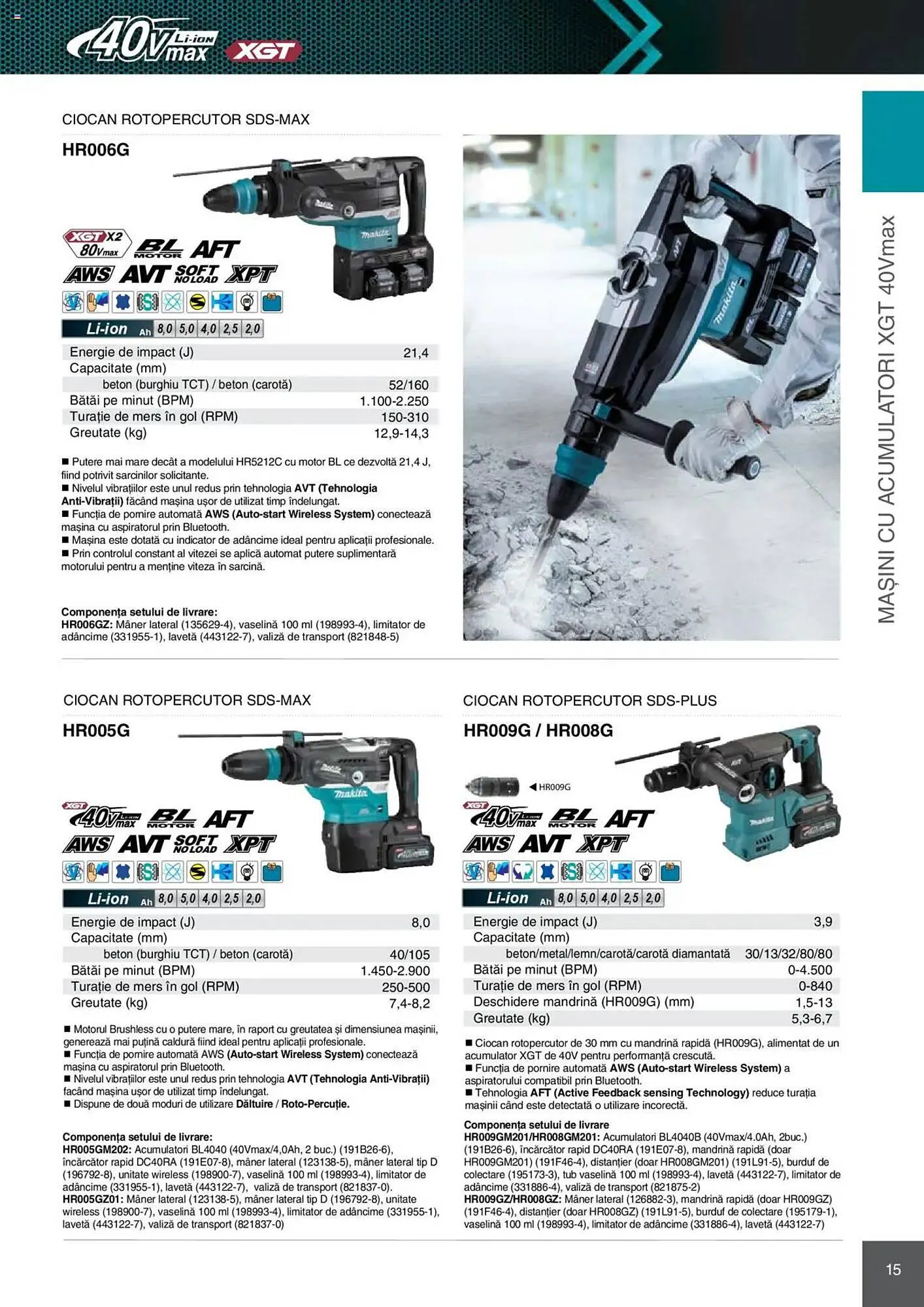 Catalog Catalog Makita de la 8 ianuarie până la 31 decembrie 2025 - Revista Pagina 15