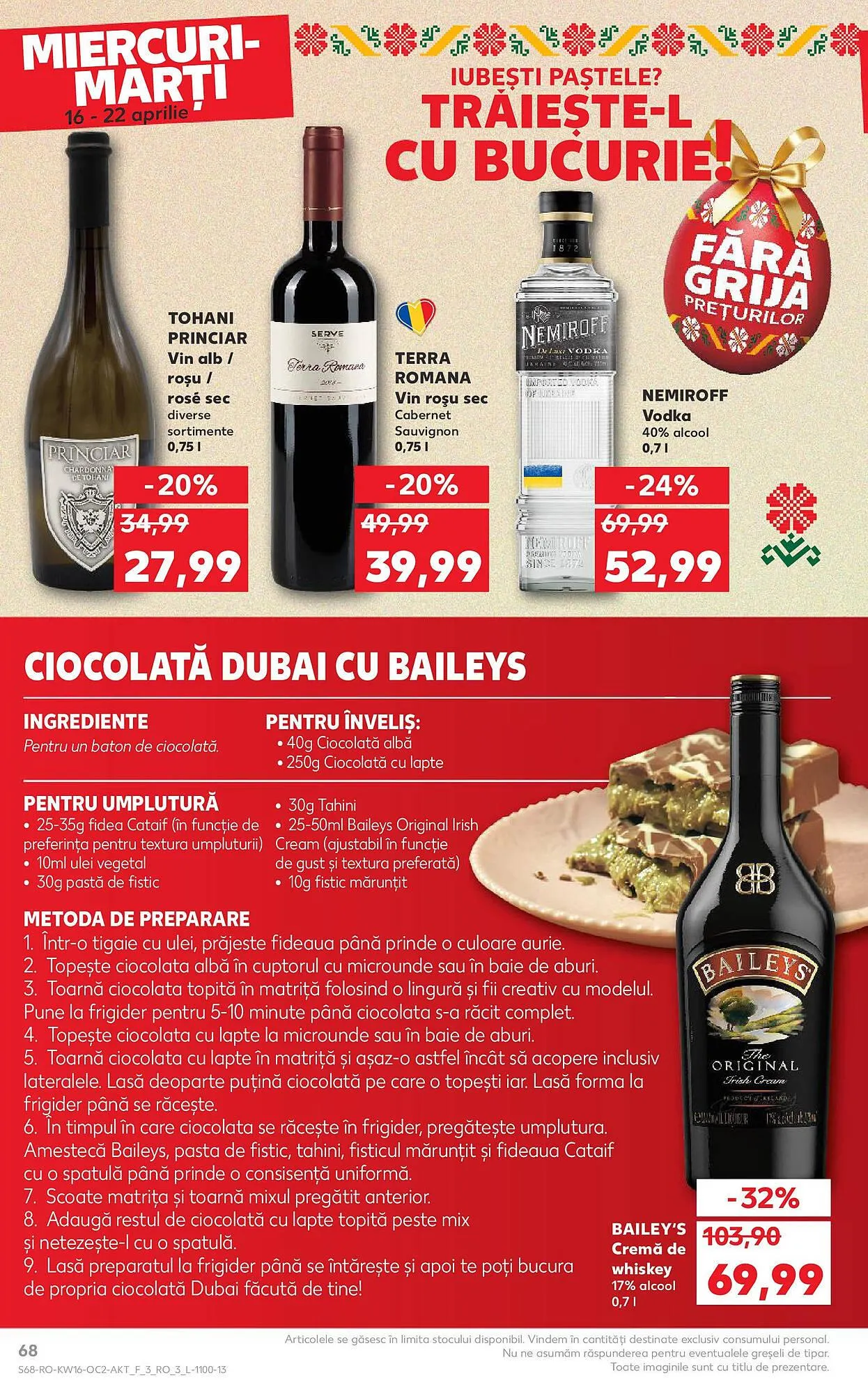 Catalog Catalog Kaufland de la 16 aprilie până la 22 aprilie 2025 - Revista Pagina 68
