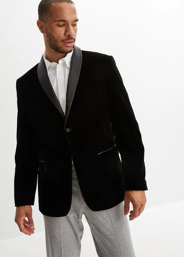 Sacou din catifea şi satin