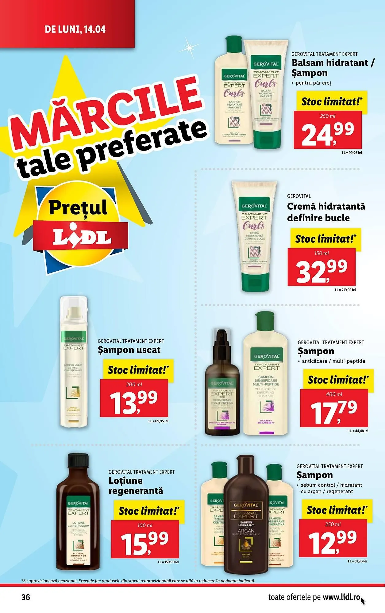 Catalog Catalog Lidl de la 14 aprilie până la 19 aprilie 2025 - Revista Pagina 36