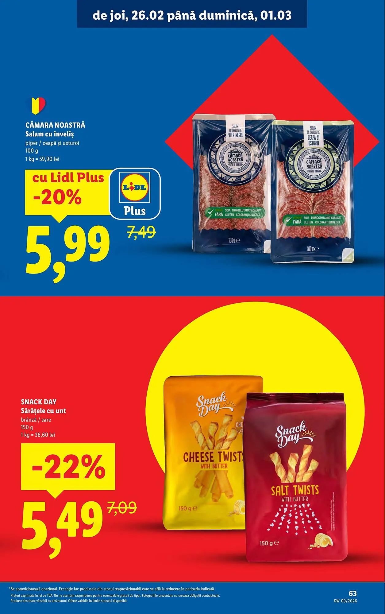 Catalog Catalog Lidl de la 23 februarie până la 1 martie 2026 - Revista Pagina 63