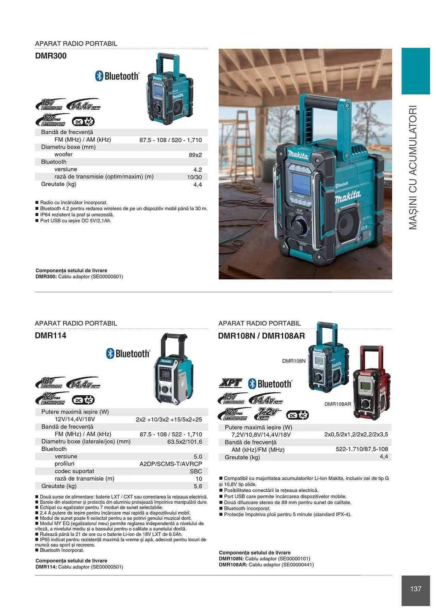 Catalog Makita catalog de la 1 ianuarie până la 31 decembrie 2023 - Revista Pagina 137