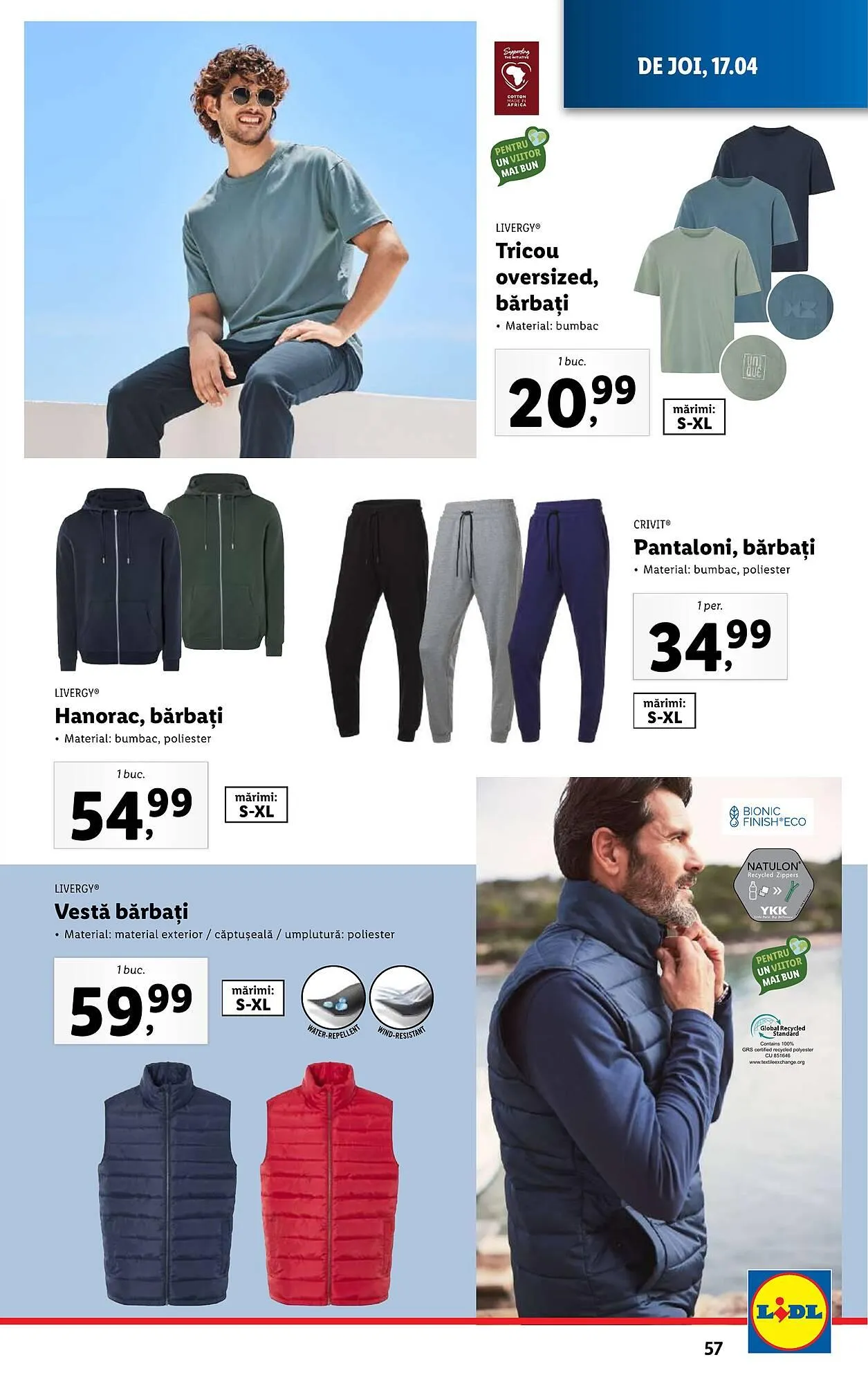 Catalog Catalog Lidl de la 14 aprilie până la 19 aprilie 2025 - Revista Pagina 57