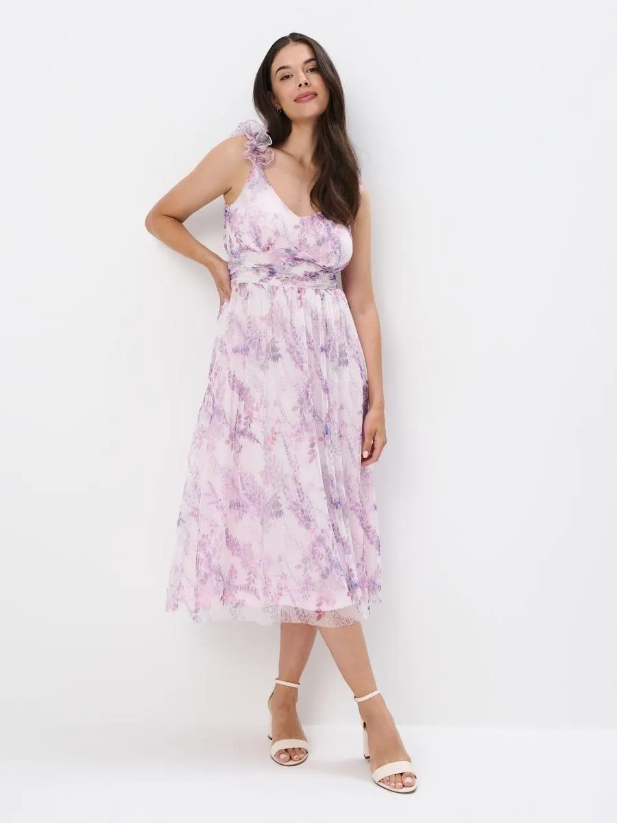 Rochie midi cu flori