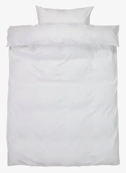 Lenjerie pat satin BARBO 140x200 albă