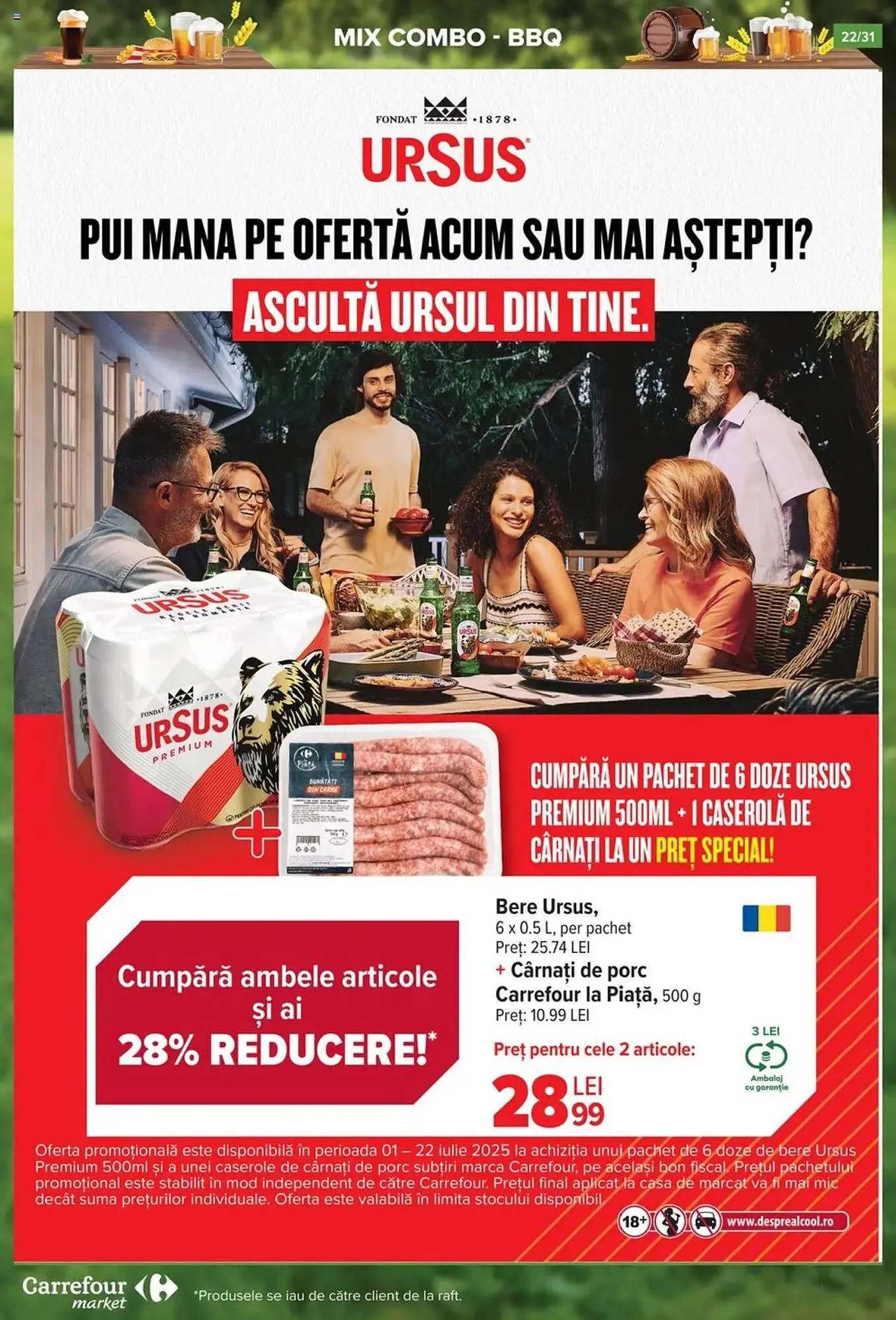 Catalog Catalog Carrefour Market de la 2 iulie până la 8 iulie 2025 - Revista Pagina 22