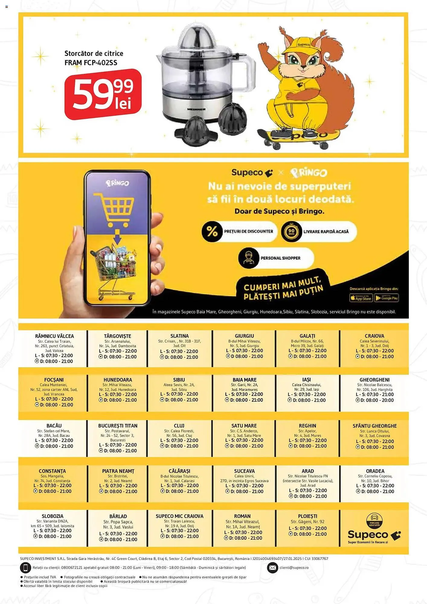 Catalog Catalog Supeco de la 29 octombrie până la 12 noiembrie 2025 - Revista Pagina 16