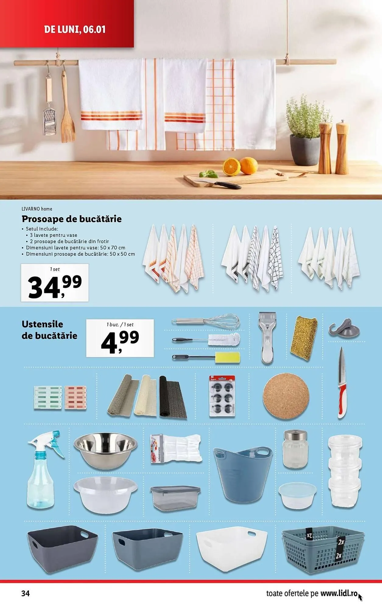 Catalog Catalog Lidl de la 6 ianuarie până la 12 ianuarie 2025 - Revista Pagina 34