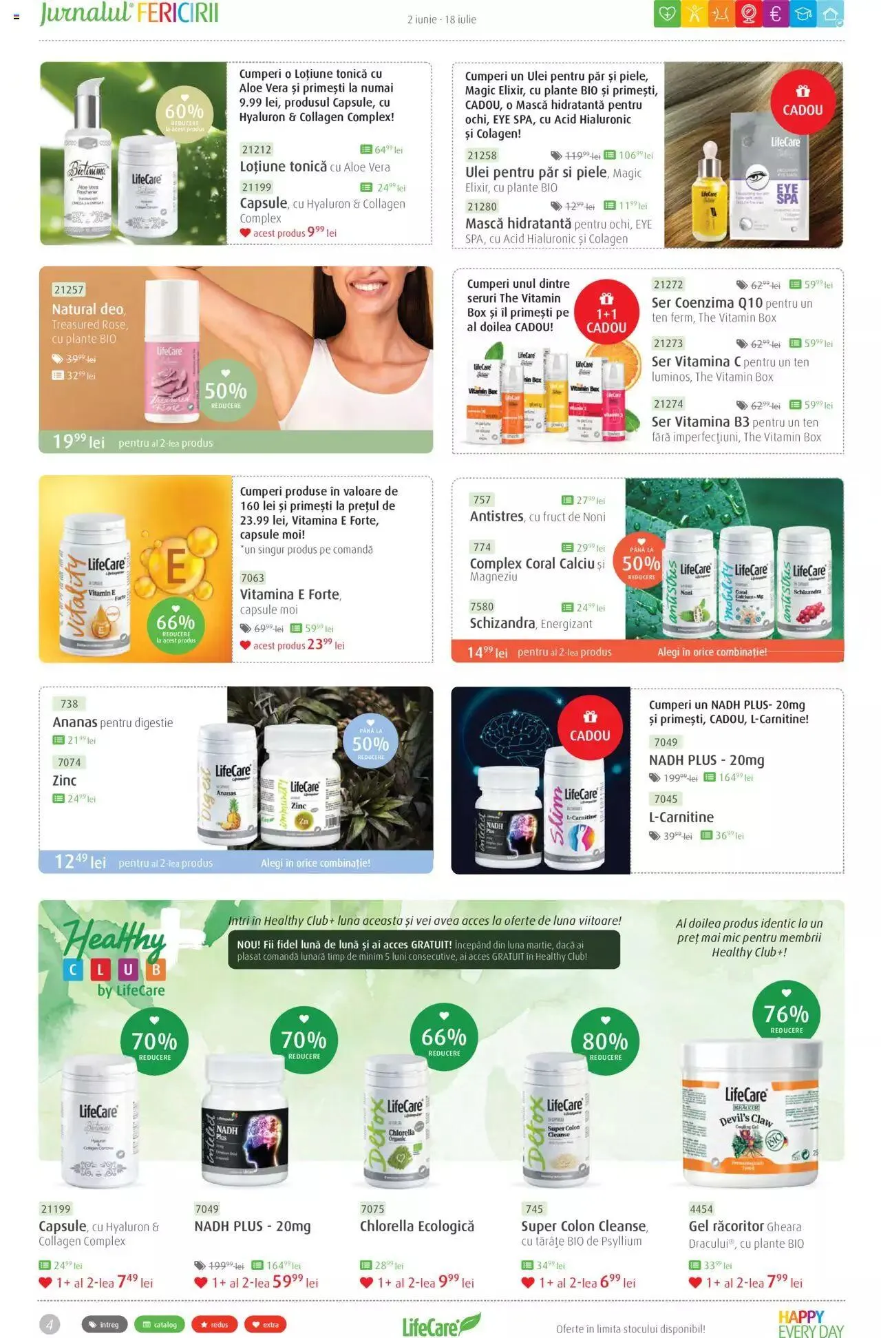 Catalog Life Care catalog - Jurnalul Fericirii Iunie/Iulie de la 2 iunie până la 19 iulie 2023 - Revista Pagina 4