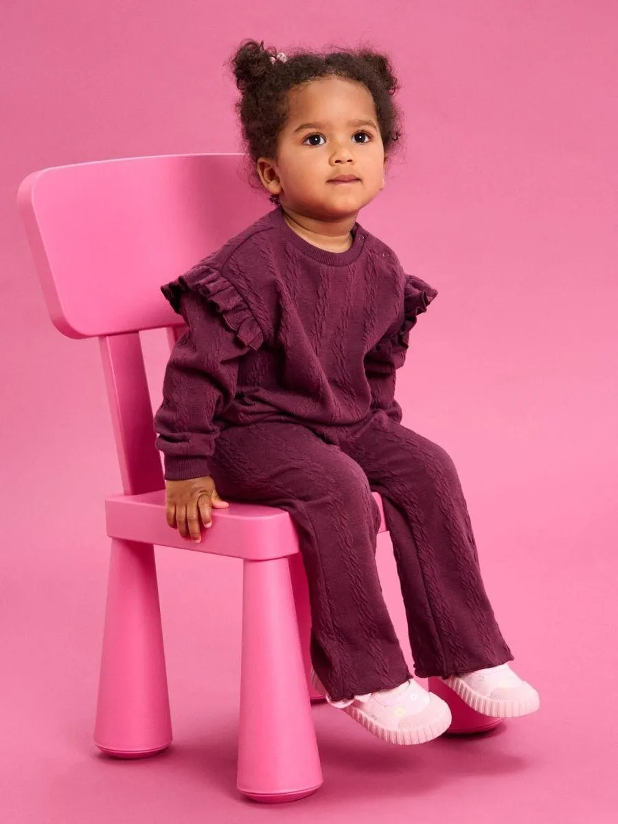 Bluză sport cu volănașe