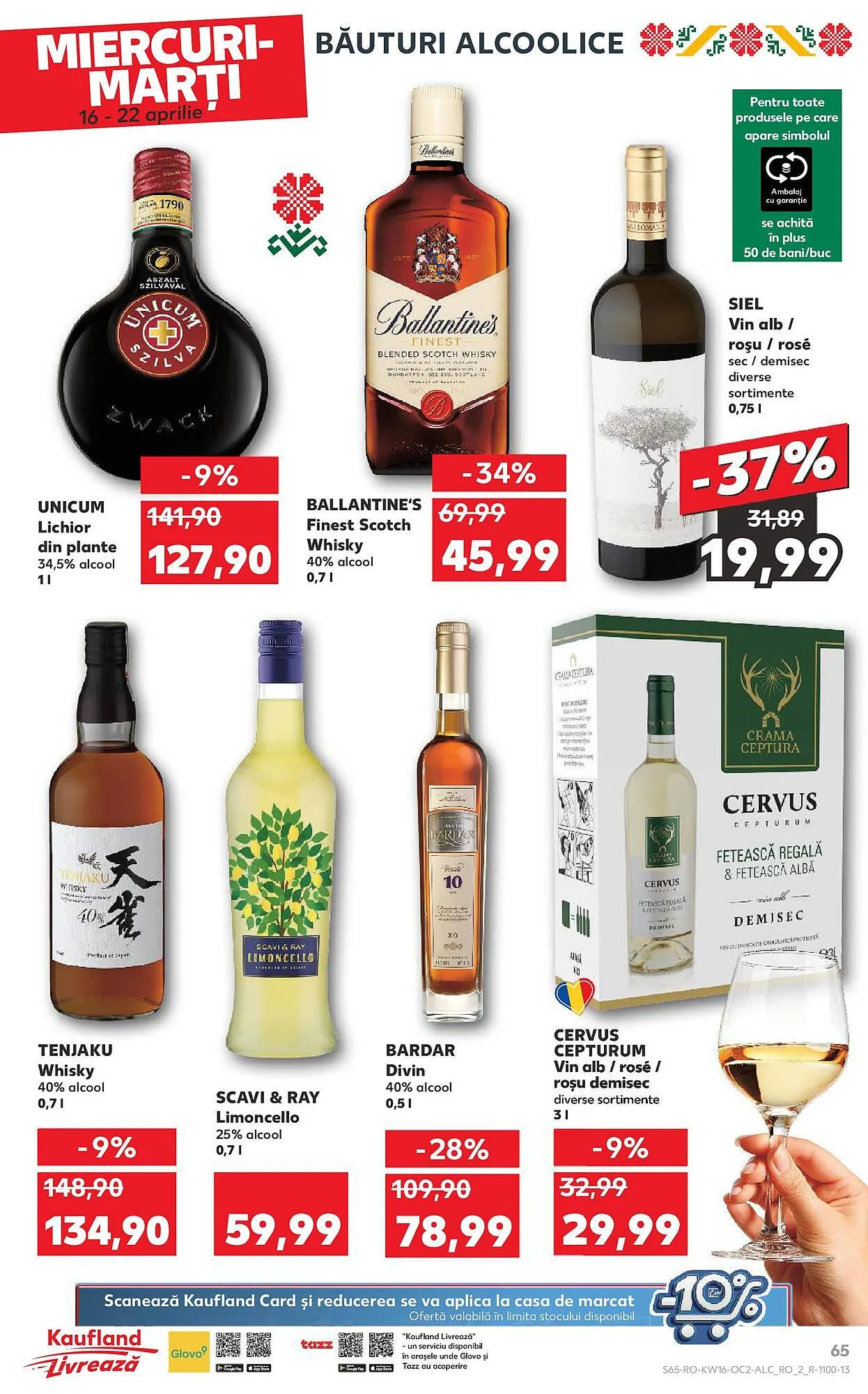 Catalog Catalog Kaufland de la 16 aprilie până la 22 aprilie 2025 - Revista Pagina 65