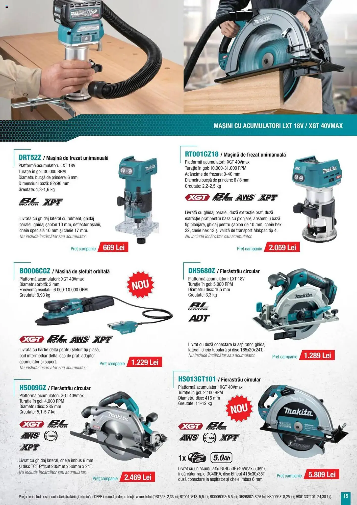 Catalog Catalog Makita de la 30 iunie până la 30 septembrie 2025 - Revista Pagina 15