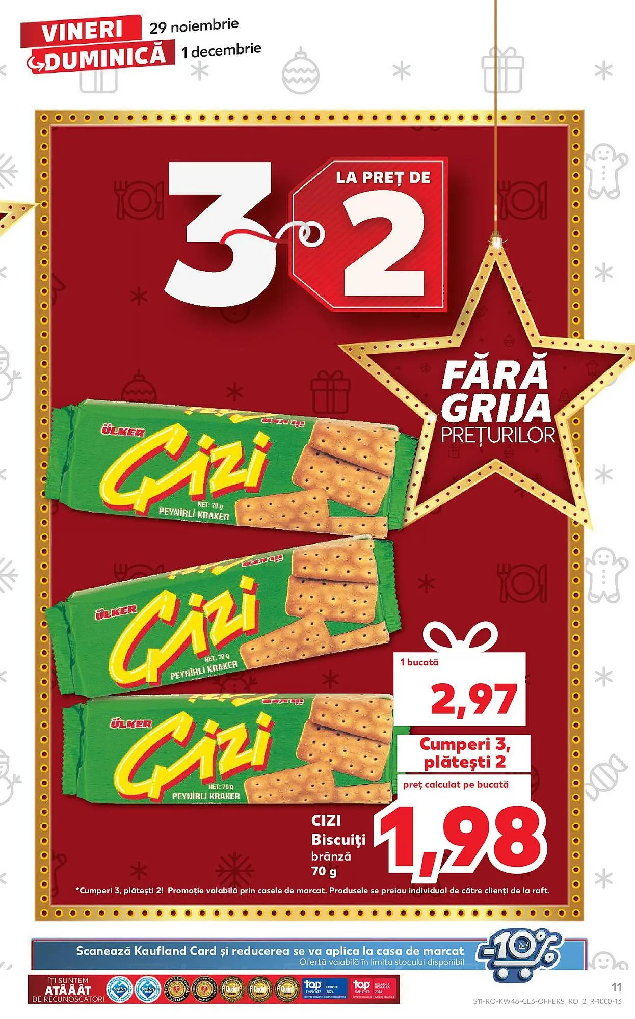 Catalog Catalog Kaufland de la 29 noiembrie până la 1 decembrie 2024 - Revista Pagina 11