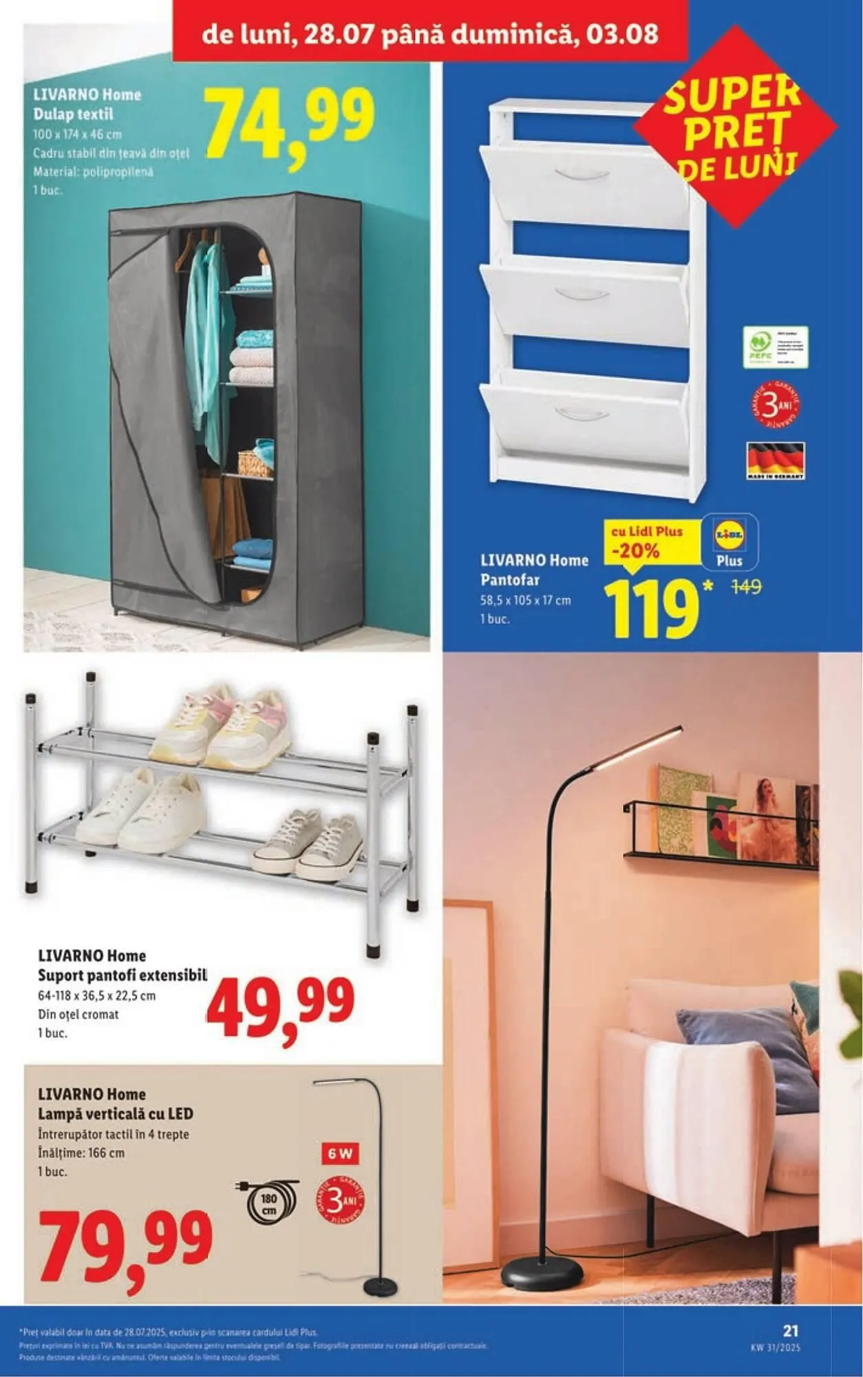 Catalog Catalog Lidl de la 28 iulie până la 3 august 2025 - Revista Pagina 21