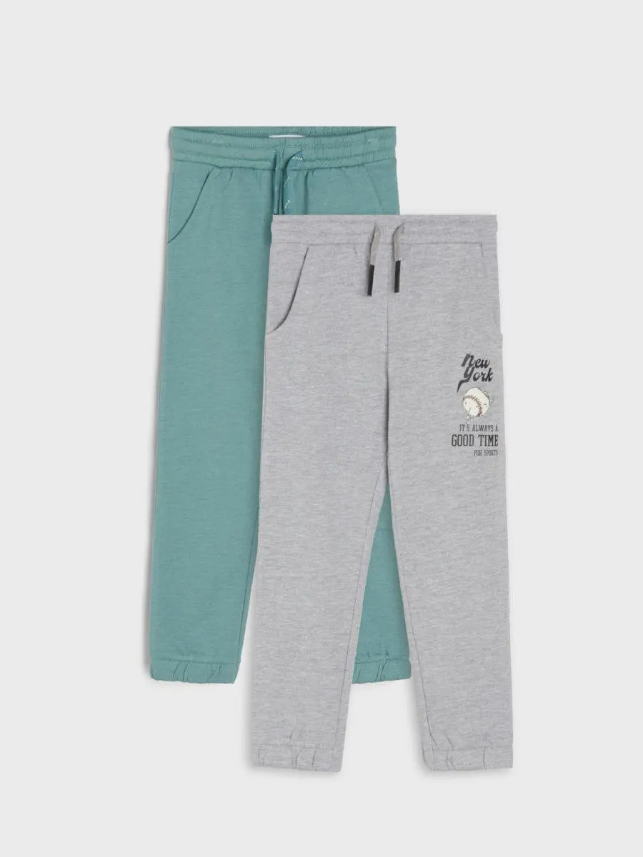 Set de 2 perechi de pantaloni sport jogger