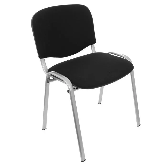 Scaun conferinta Jo, fix, stofa, negru