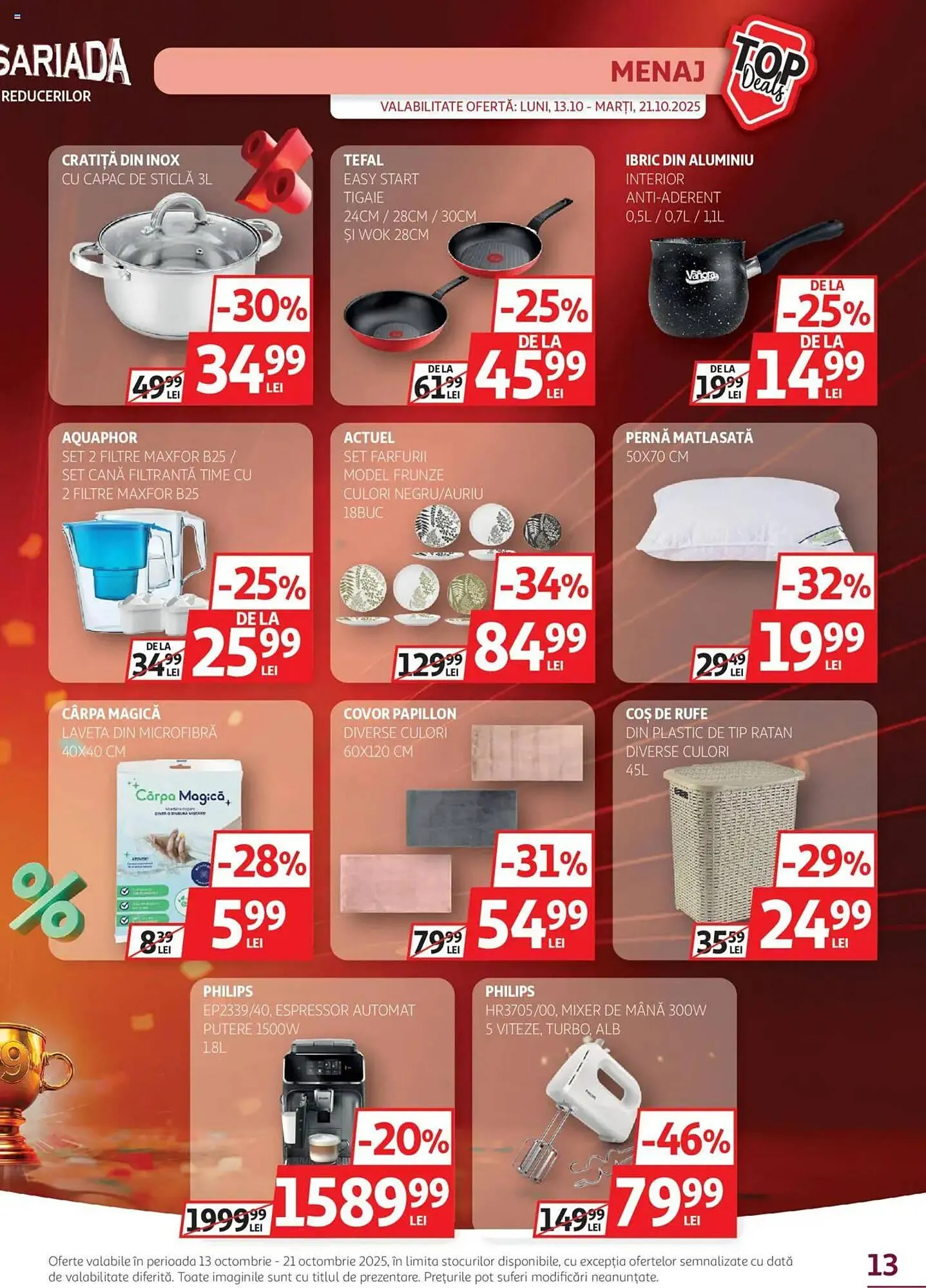 Catalog Catalog Auchan de la 12 octombrie până la 21 octombrie 2025 - Revista Pagina 13