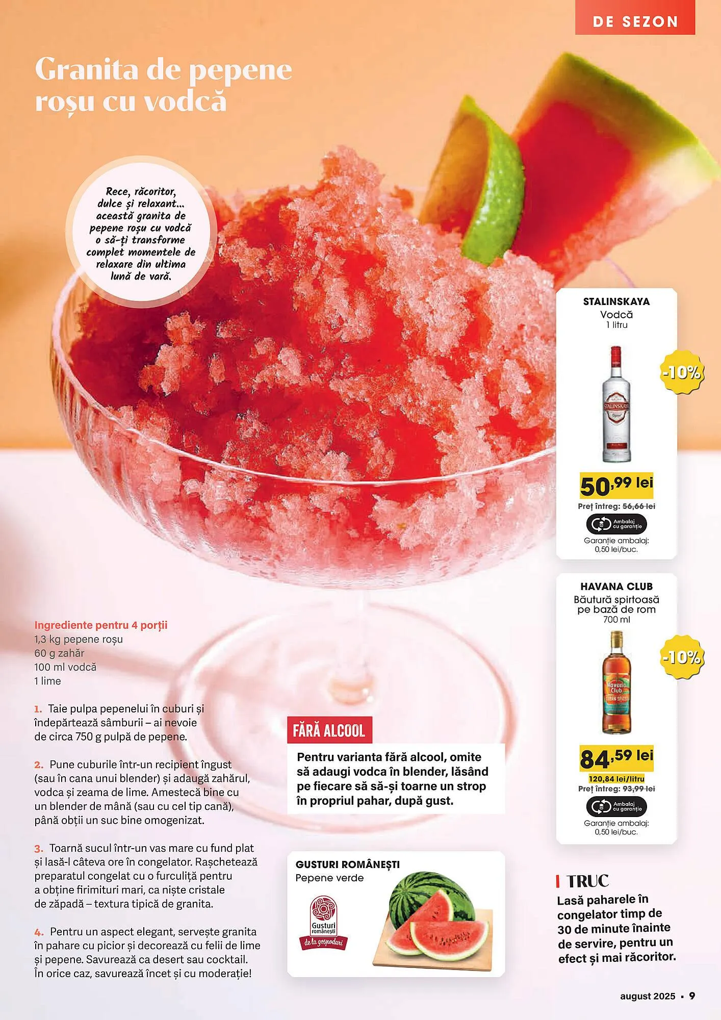 Catalog Catalog Mega Image de la 1 august până la 31 august 2025 - Revista Pagina 9