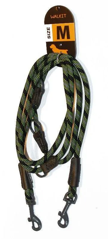 Walkit Lesa Caine Round Rope M 0.8 X 200 cm Negru/Verde