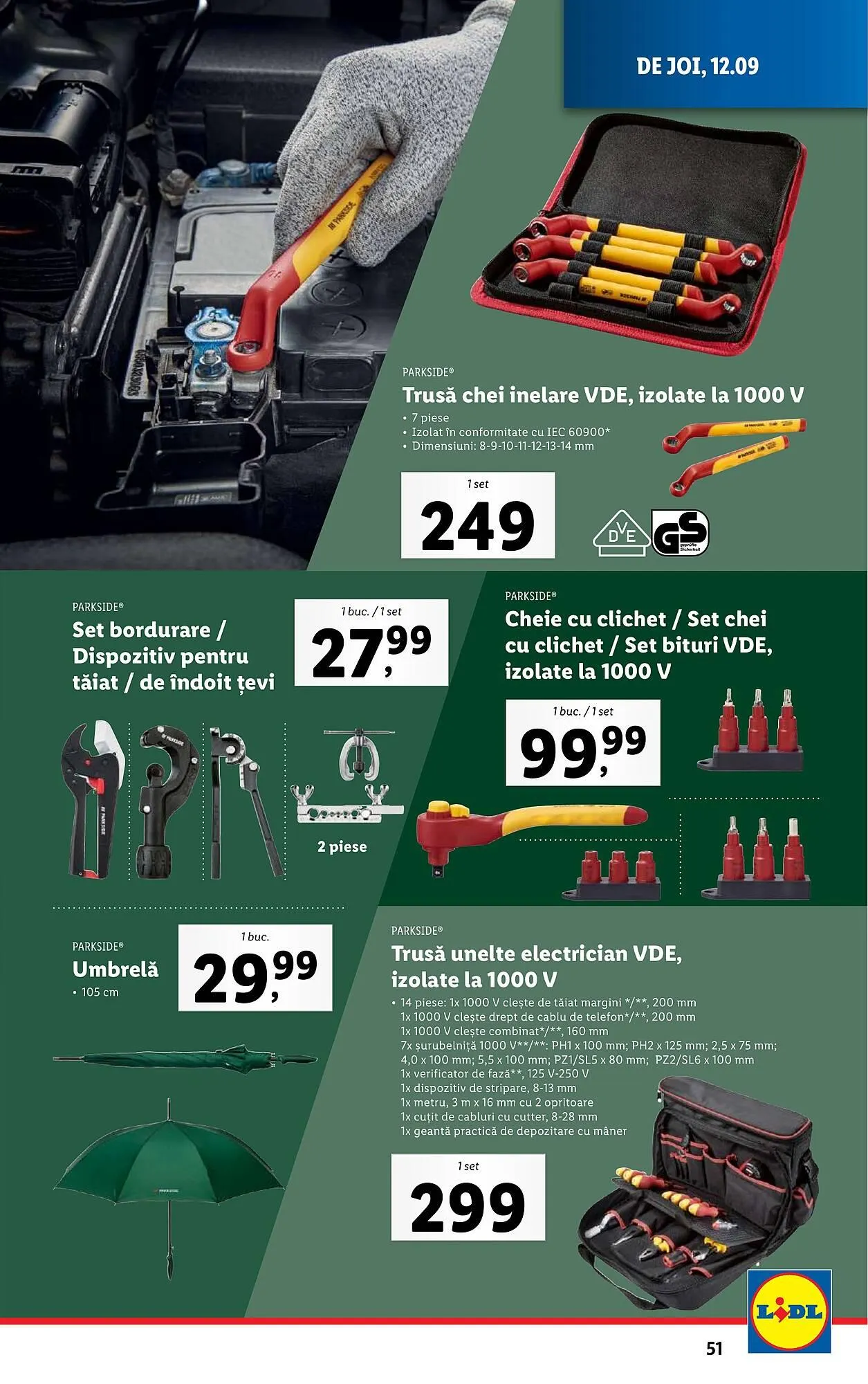 Catalog Catalog Lidl de la 9 septembrie până la 15 septembrie 2024 - Revista Pagina 51