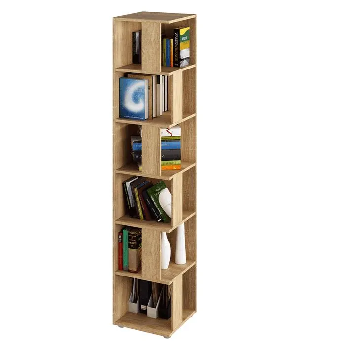 Etajera Korind, PAL, stejar sonoma, 38 x 38 x 186.2 cm, 1C