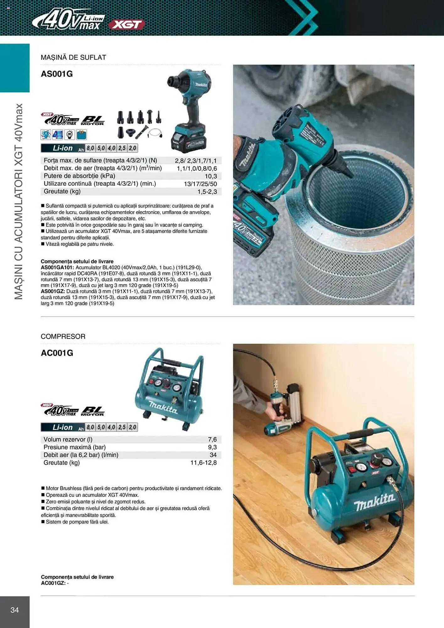 Catalog Catalog Makita de la 8 ianuarie până la 31 decembrie 2025 - Revista Pagina 34