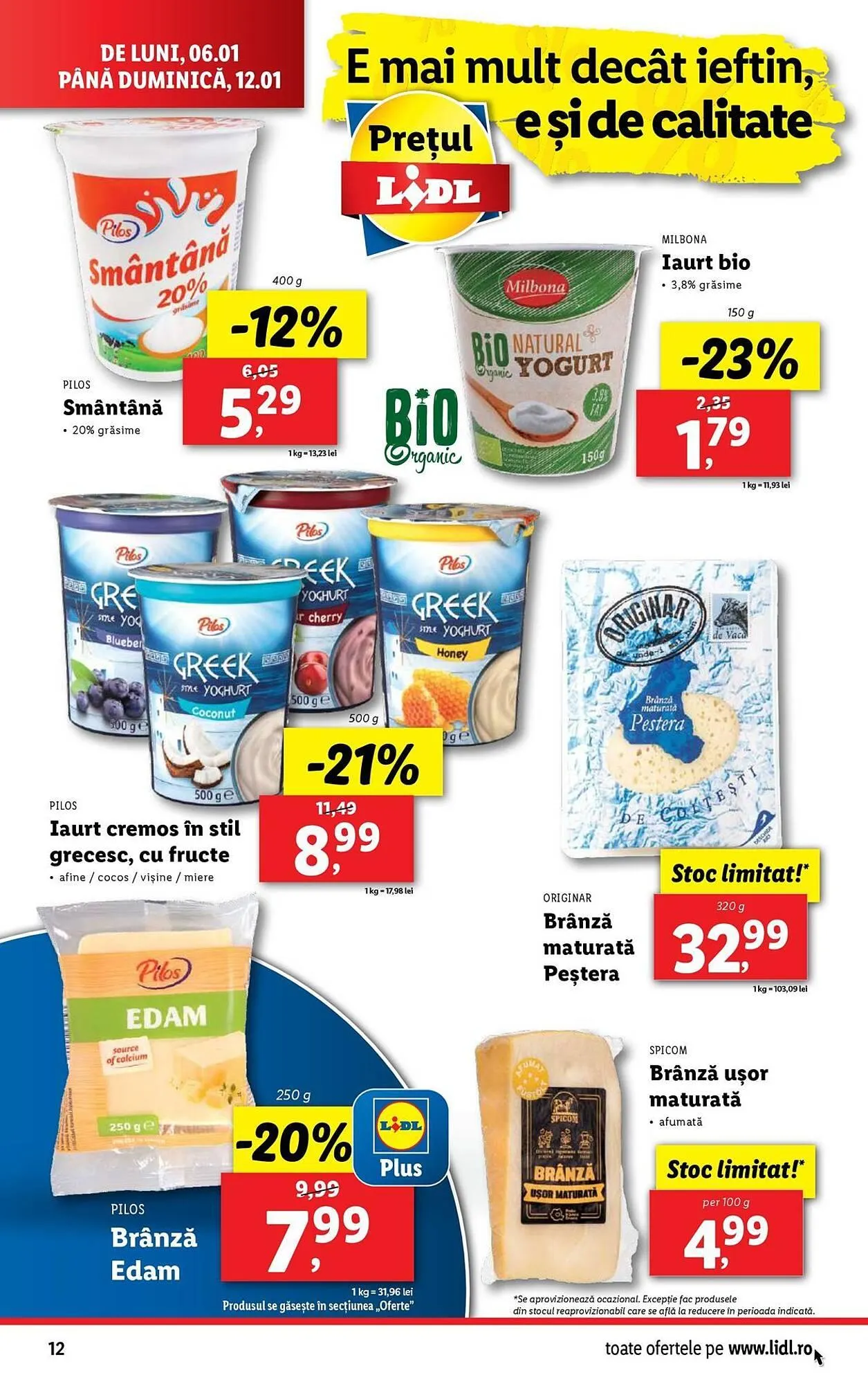 Catalog Catalog Lidl de la 6 ianuarie până la 12 ianuarie 2025 - Revista Pagina 12