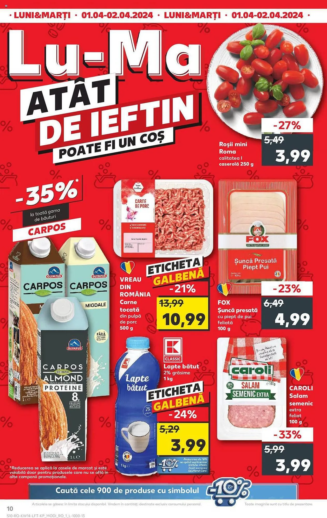 Catalog Kaufland catalog de la 3 aprilie până la 9 aprilie 2024 - Revista Pagina 10