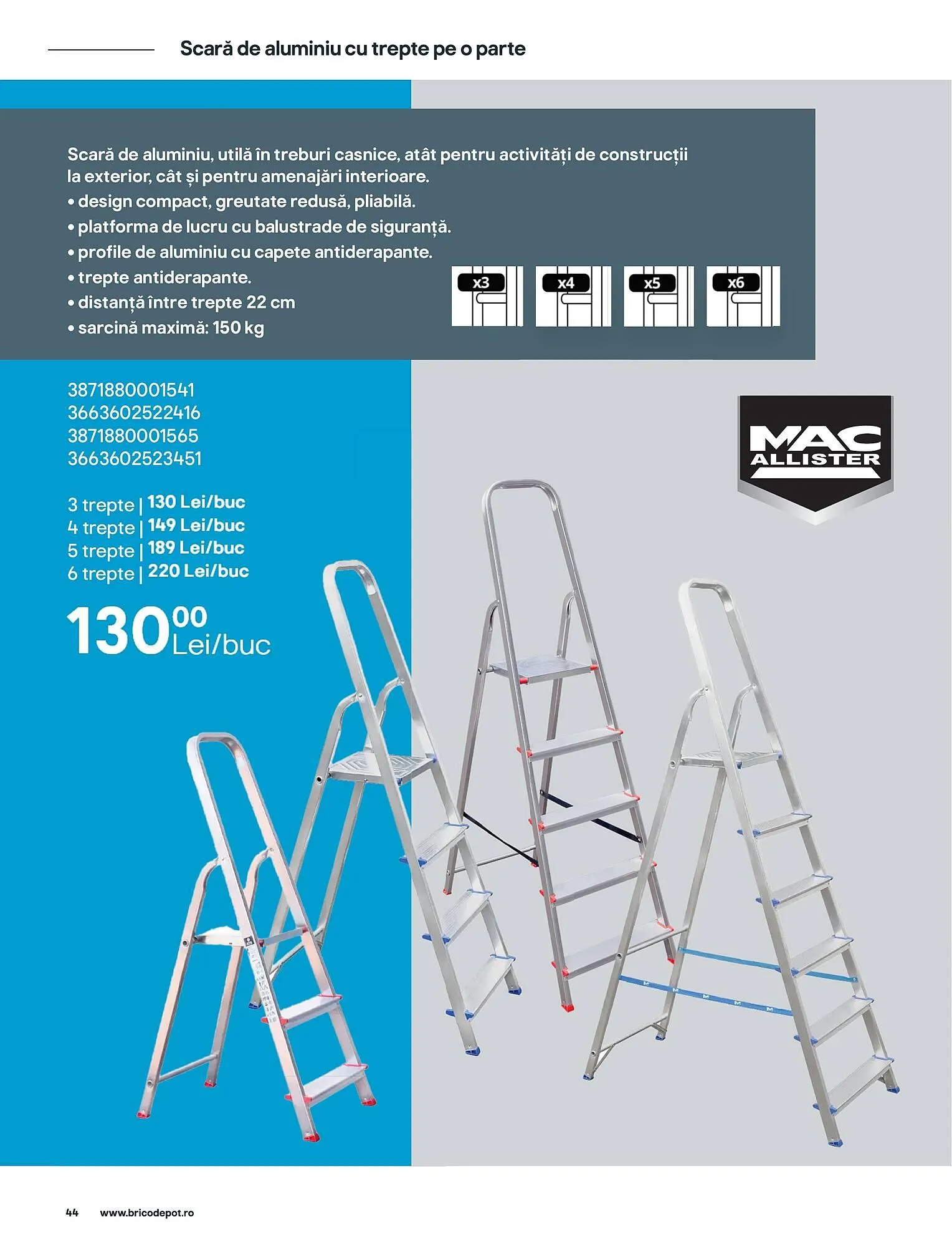 Catalog Catalog Brico Depôt de la 13 iunie până la 7 februarie 2026 - Revista Pagina 44