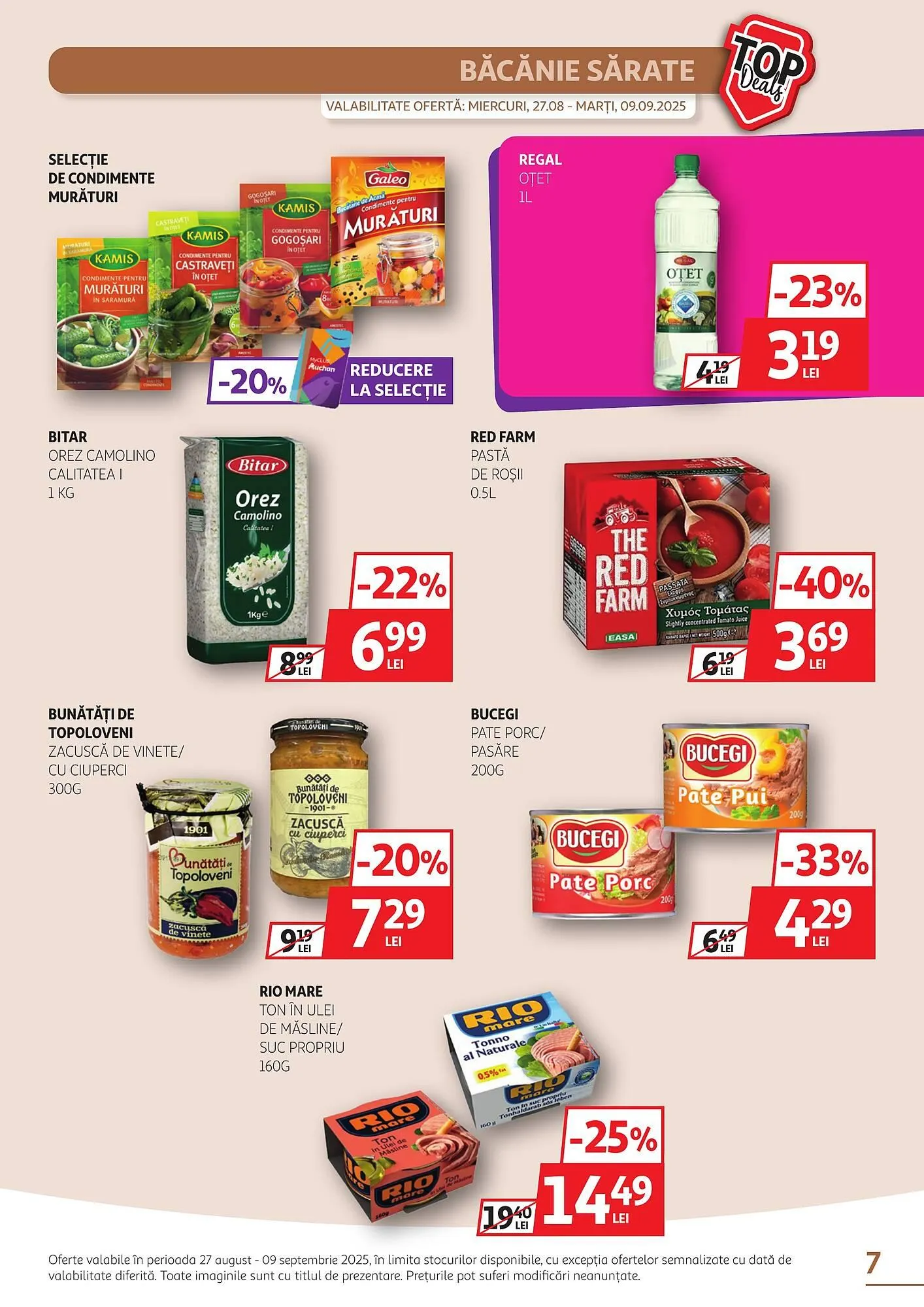 Catalog Catalog Auchan de la 27 august până la 9 septembrie 2025 - Revista Pagina 7