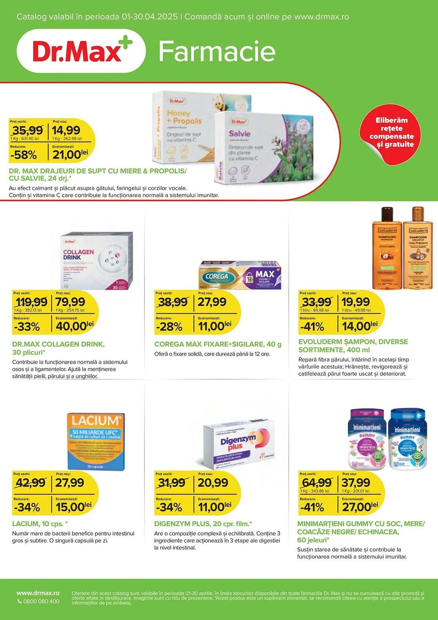 Catalog Catalog Dr.Max de la 1 aprilie până la 30 aprilie 2025 - Revista Pagina 1