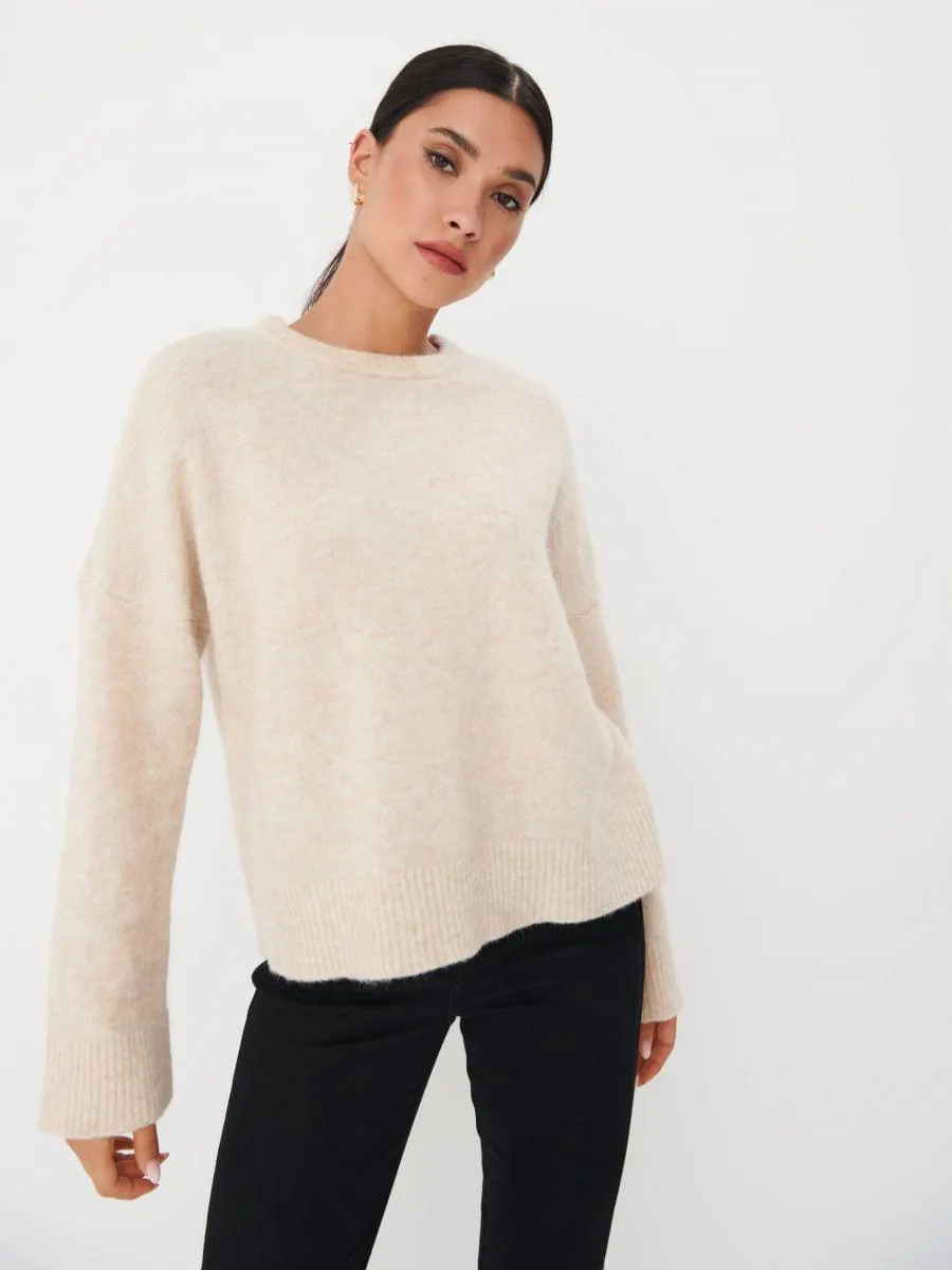 Pulover cu adaos de lână